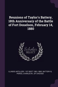 Reunions of Taylor's Battery, 18th Anniversary of the Battle of Fort Donelson, February 14, 1880