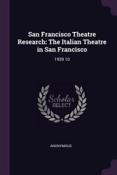 San Francisco Theatre Research - Anonymous