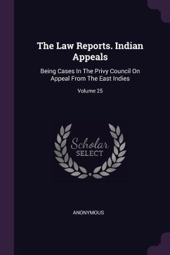 Cover The Law Reports. Indian Appeals
