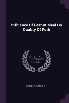 Influence Of Peanut Meal On Quality Of Pork