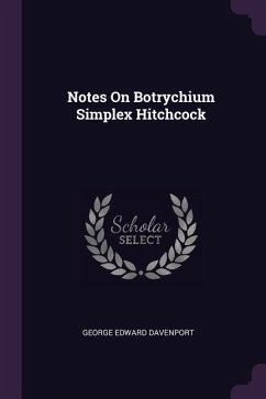 Notes On Botrychium Simplex Hitchcock