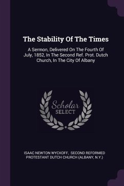 The Stability Of The Times - Wyckoff, Isaac Newton; N Y