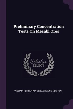 Preliminary Concentration Tests On Mesabi Ores