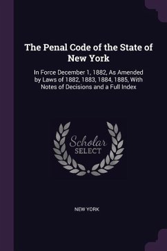 The Penal Code of the State of New York