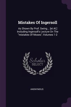 Mistakes Of Ingersoll - Anonymous