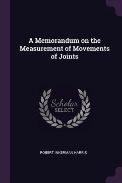 Cover A Memorandum on the Measurement of Movements of Joints
