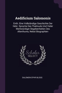 Cover Aedificium Salomonis