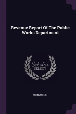 Revenue Report Of The Public Works Department