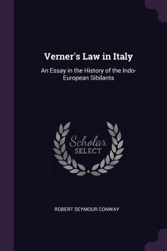 Verner's Law in Italy - Conway, Robert Seymour