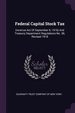 Federal Capital Stock Tax