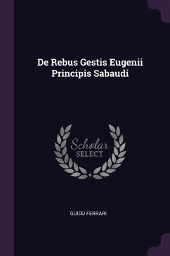 De Rebus Gestis Eugenii Principis Sabaudi