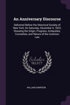 An Anniversary Discourse