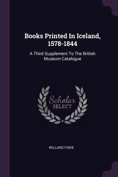 Books Printed In Iceland, 1578-1844