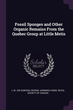 Fossil Sponges and Other Organic Remains From the Quebec Group at Little Metis