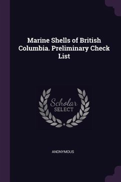 Cover Marine Shells of British Columbia. Preliminary Check List