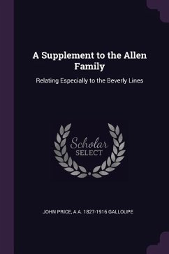 A Supplement to the Allen Family