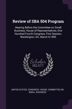 Review of SBA 504 Program