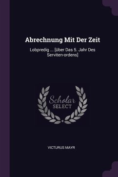 Abrechnung Mit Der Zeit - Mayr, Victurus