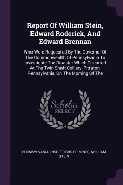Report Of William Stein, Edward Roderick, And Edward Brennan - Stein, William