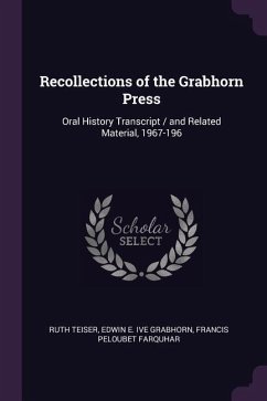 Recollections of the Grabhorn Press