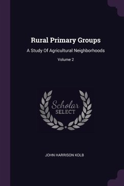 Rural Primary Groups - Kolb, John Harrison