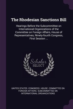 The Rhodesian Sanctions Bill