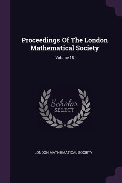 Proceedings Of The London Mathematical Society; Volume 18