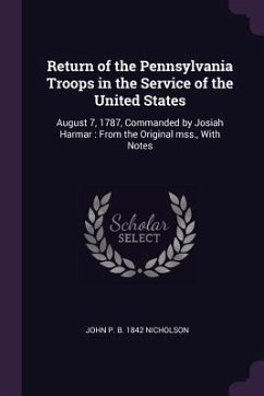 Cover Return of the Pennsylvania Troops in the Service of the United States