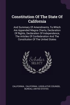 Constitution Of The State Of California - States, United