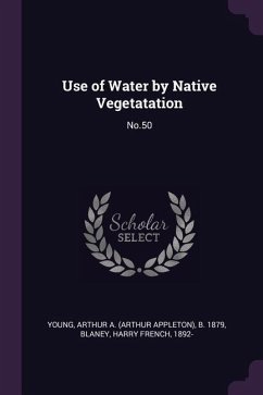 Use of Water by Native Vegetatation