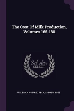 The Cost Of Milk Production, Volumes 165-180