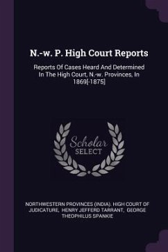 Cover N.-w. P. High Court Reports