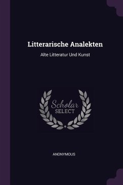 Litterarische Analekten Litterarische Analekten