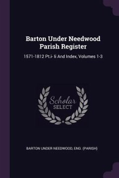 Barton Under Needwood Parish Register