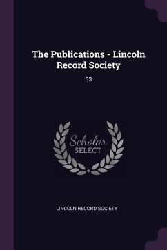 The Publications - Lincoln Record Society Cover The Publications - Lincoln Record Society