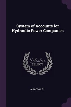 System of Accounts for Hydraulic Power Companies
