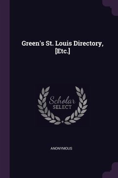 Cover Green's St. Louis Directory, [Etc.]