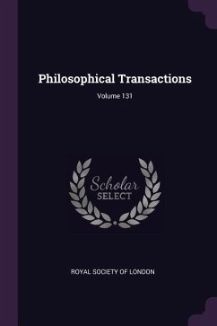 Cover Philosophical Transactions; Volume 131