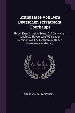 Grundsätze Von Dem Deutschen Privatrecht Überhaupt