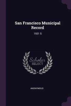 Cover San Francisco Municipal Record