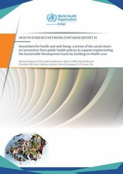 Investment for Health and Well-Being - Centers of Disease Control