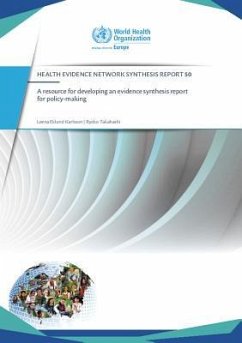 A Resource for Developing an Evidence Synthesis Report for Policy-Making - Centers of Disease Control