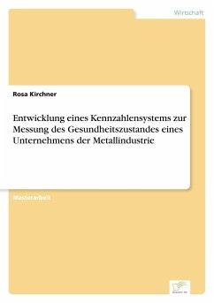 Entwicklung eines Kennzahlensystems zur Messung des Gesundheitszustandes eines Unternehmens der Metallindustrie - Kirchner, Rosa