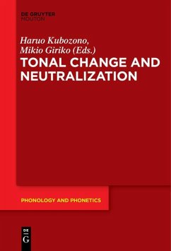 Cover Tonal Change and Neutralization (eBook, ePUB)