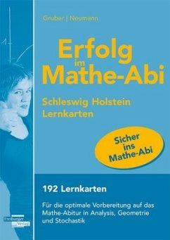 Erfolg im Mathe-Abi Lernkarten Schleswig-Holstein - Helmut, Gruber;Neumann, Robert