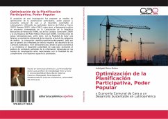 Optimización de la Planificación Participativa, Poder Popular - Meza Molina, Aufolgabi