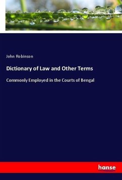 Dictionary of Law and Other Terms - Robinson, John