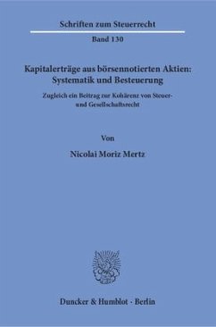 Cover Kapitalerträge aus börsennotierten Aktien: Systematik und Besteuerung.