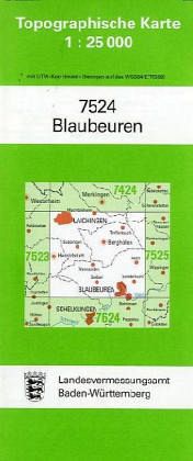 Topographische Karte Baden-Württemberg Blaubeuren - Landkarten