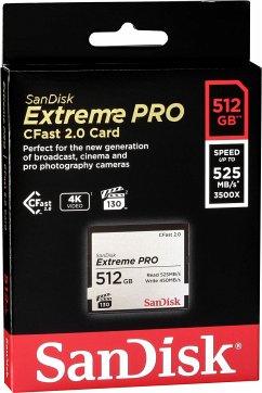 SanDisk CFAST 2.0 VPG130 512GB Extreme Pro SDCFSP-512G-G46D